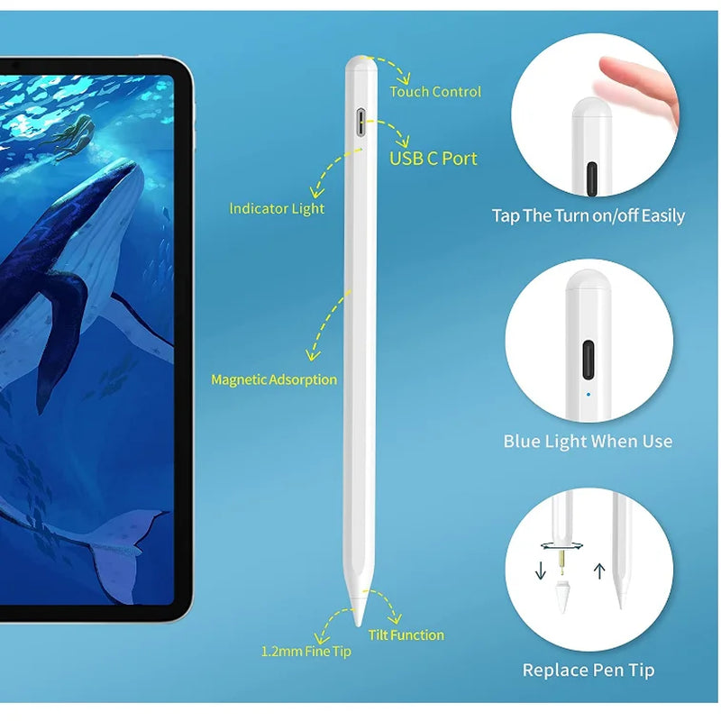 Stylus Pen for Android IOS Touch Pen for Ipad Apple Pencil for Huawei Lenovo Phone Xiaomi Tablet Pen Android Stylus