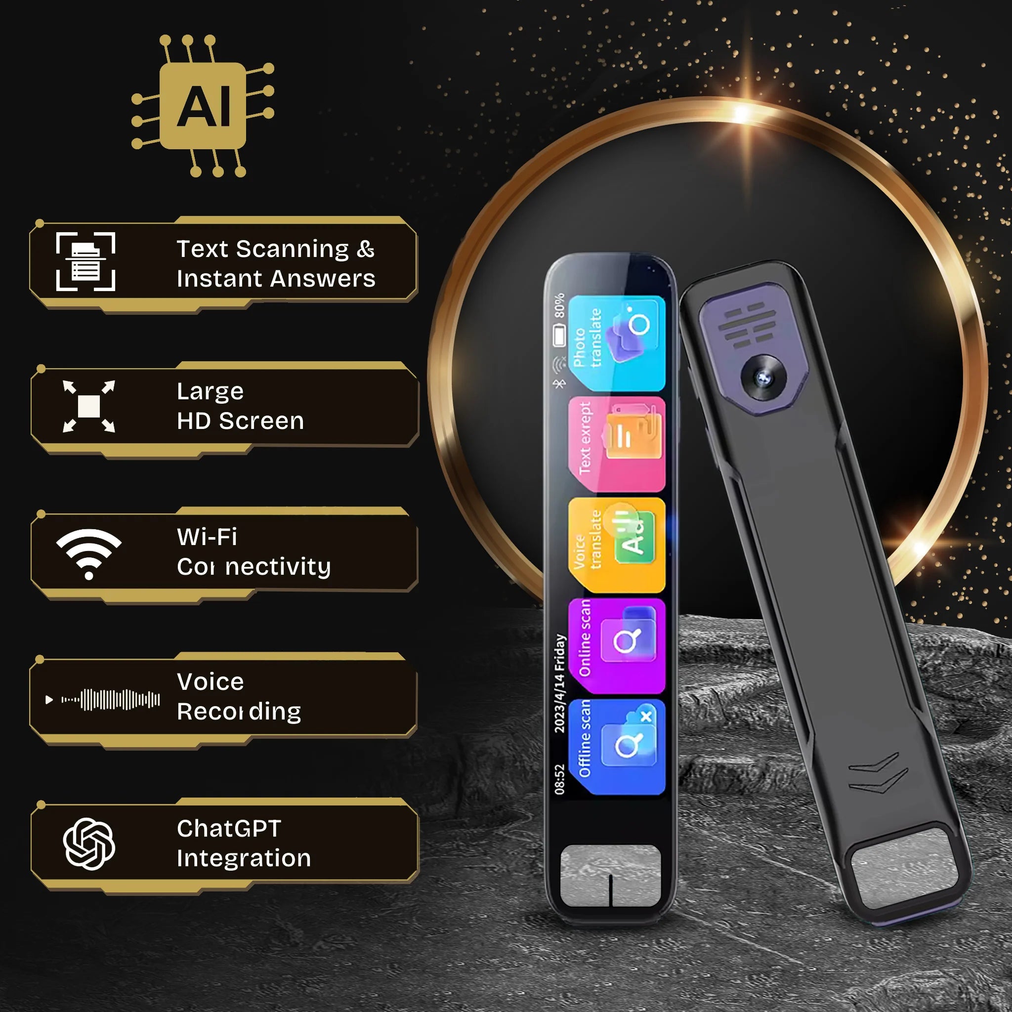 AI Scanning Smart Pen – Instant AI Answers, Offline Translation & More
