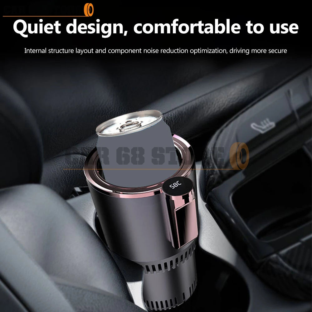 DC 12V Dual Function Car Cup Warmer and Cooler for Beverages and Cans