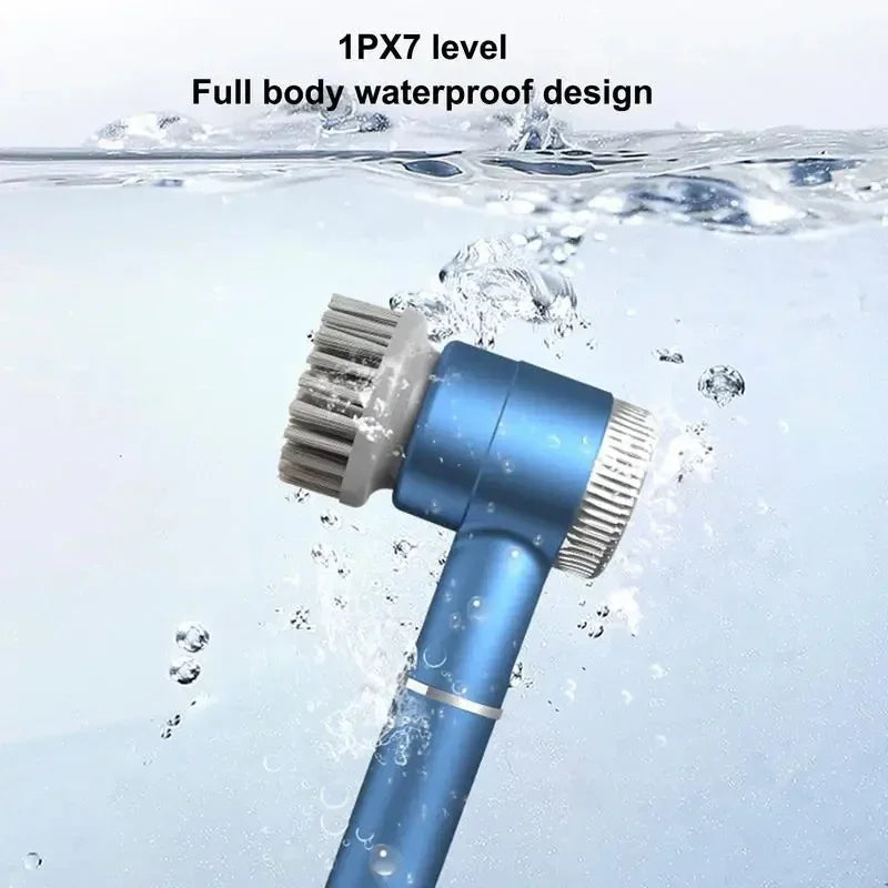 Zai Xiao Professional Rechargeable Electric Cleaning Brush for Bathroom, Kitchen, and Footwear