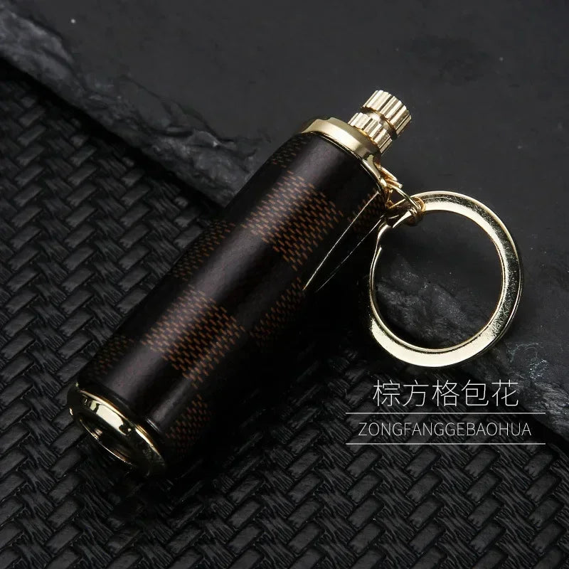Multifunctional Keychain 10000 Times Match Kerosene Lighter Beer Bottle Opener Outdoor Portable Igniter Smoking Accessories