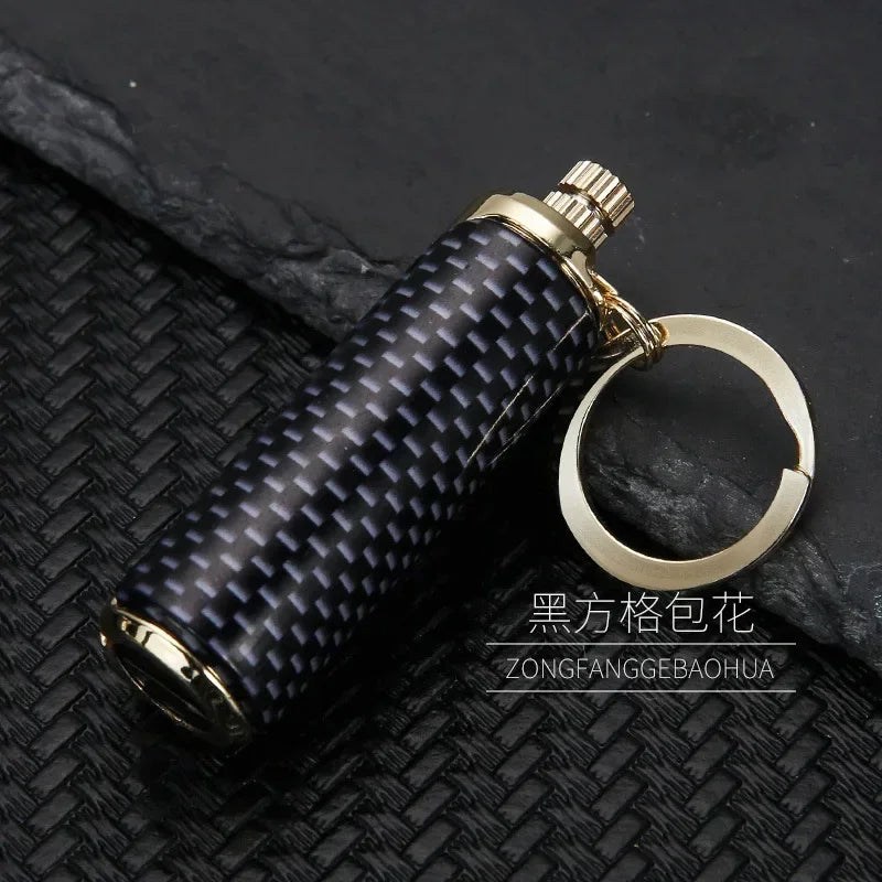 Multifunctional Keychain 10000 Times Match Kerosene Lighter Beer Bottle Opener Outdoor Portable Igniter Smoking Accessories