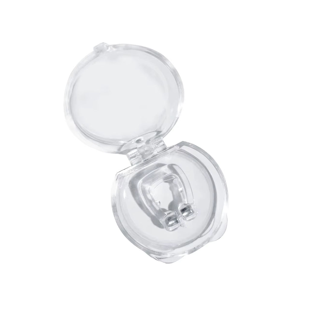 Magnetic Anti-Snoring Nose Clip - Sleep Aid Device for Improved Breathing and Apnea Management with Protective Case